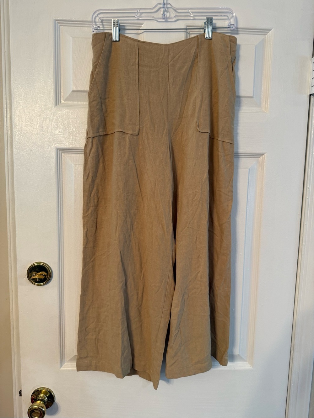 Good Luck Gem Wide Leg Tan  Pants